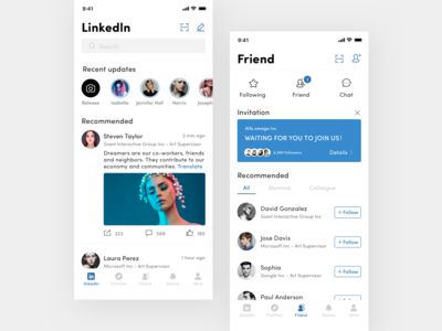 Linkedin App, Mobile App Design Inspiration, App Home, App Design Inspiration, Mobile App Ui, App Ui Design, Ui Inspiration, Mobile App Design, Global Design