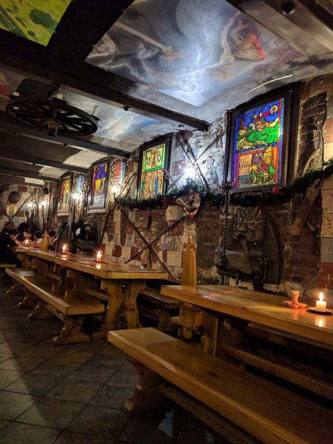 The Best Medieval Restaurant: Sir Lancelot #Budapest #Hungary Medieval Restaurant, Tavern Restaurant, Medieval Tavern, Sir Lancelot, Restaurant Plan, Budapest Hungary, Reference Images, Bar Accessories, Interior Inspo