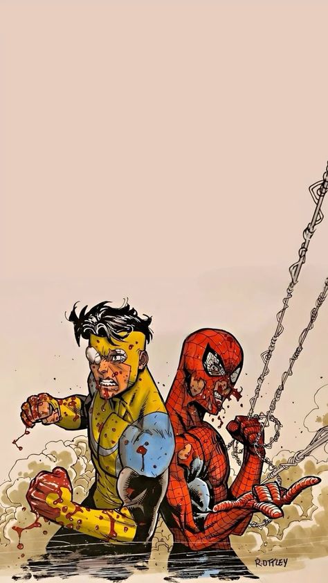 Hellboy Tattoo, Invincible Comic, Image Spiderman, Spiderman Artwork, Spiderman Pictures, Marvel Comics Wallpaper, Marvel Spiderman Art, Superhero Wallpaper, Spiderman Comic