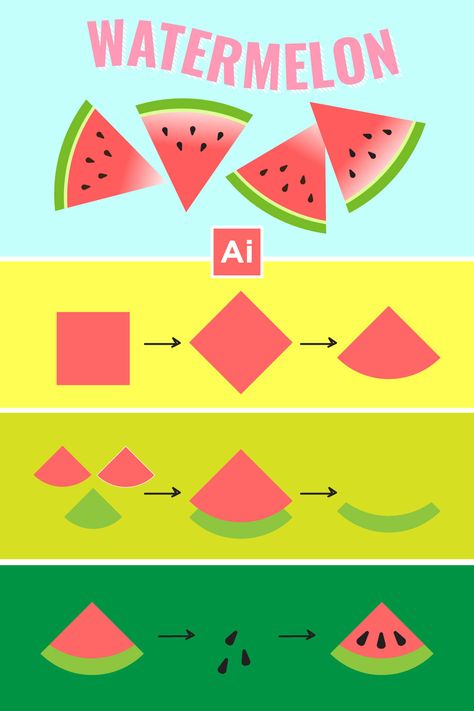 Adobe Illustrator Easy Art, Basic Illustration Adobe Illustrator, Illustrator Shapes Design, Illustrator For Beginners, Easy Illustrator Designs, Easy Adobe Illustrator Ideas, Easy Graphic Design Ideas, Adobe Illustrator Ideas For Beginners, How To Illustration