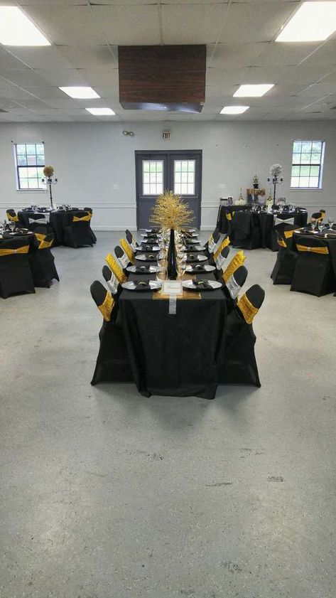 Retirement Retirement Party Ideas | Photo 3 of 15 | Catch My Party Retirement Table Decorations Ideas, Male Decor Ideas, Retirement Party Ideas For Men, Work Retirement Party Ideas, Male Decor, Retirement Party Centerpieces, Happy Retirement Decorations, Gold Tablescape, Retirement Party Ideas