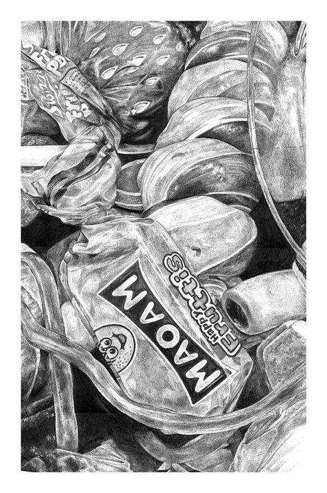 A section of still life sweets drawing by Miss L Marsden, Standish Community High School, Wigan, UK Sweets Drawing, Observational Drawings, Sweets Art, Food Project, Personal Investigation, Nostalgia Art, Sweet Drawings, Gcse Art Sketchbook, Observational Drawing