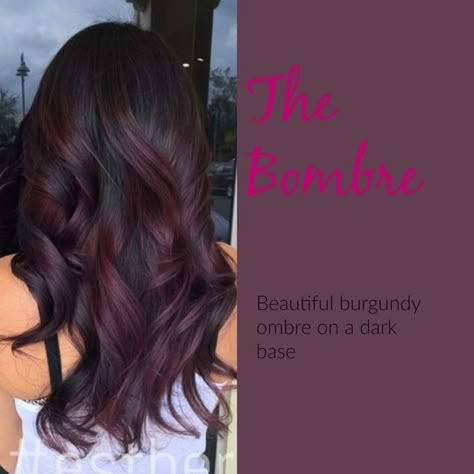 Burgundy Plum Hair, Burgundy Plum Hair Color, Plum Burgundy Hair, Plum Hair Color, Hair Color Plum, Plum Hair, Pinterest Hair, Burgundy Hair, Hair Color And Cut