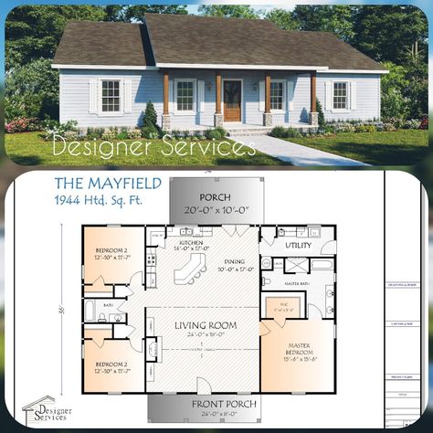 My House Plans, Pole Barn House Plans, Be Design, House Plans One Story, Building Plans House, A Small House, Plans House, Ranch House Plans, Marmaris