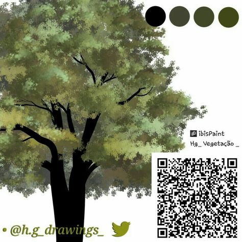 Ibispaint X Brushes, Qr Code Ibispaint, Code Ibispaint, Paint Brush Drawing, Paint Brush Art, Brush Drawing, Code Art, Digital Painting Tutorials, Guided Drawing