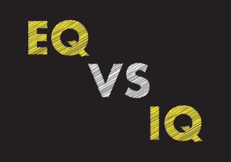 EQ VS IQ writing on black chalkboard. Symbol of the comparison between emotional intelligence and the intelligence quotient. Eq Vs Iq, Emotional Iq, Sign Of Intelligence, Emotional Intelligence Test, Extreme Intelligence Affirmations, Intelligence Quotient, Black Chalkboard, Emotional Intelligence, Personal Growth