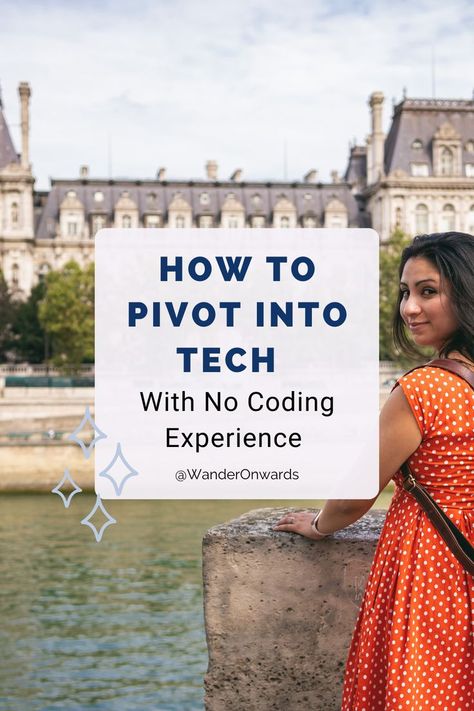 You will never get anywhere if you play it safe and by the rules. I pivoted into tech despite not having any formal tech experience. If I could do it, so can you! Making a pivot into tech just means that you are working for a company in the tech industry. You do not need to pivot into a technical career. This article is specifically going to outline how I took my non-tech-related experiences and positioned them in a way that was attractive to tech recruiters and companies. Tech Jobs, Tech Sales Career, Tech Company, Career Pivot, Women In Tech, Tech Certifications, How To Become A Software Engineer, Information Technology Career, Technology Careers