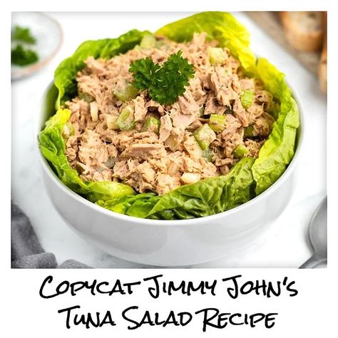 Jimmy Johns Tuna Recipe, Jimmy Johns Tuna Salad Recipe, Tuna Salad Sandwich Recipe, Best Tuna Salad Recipe, Ham Salad Recipes, Best Tuna Salad, Tuna Salad Sandwich, Jimmy Johns, Meat Salad