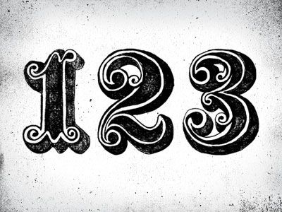 As-easy-as-123 by Two Arms Inc. - type 123 Tattoo Number, 123 Tattoo, 123 Numbers, Free Tattoo Fonts, Old English Tattoo, Tattoo Font Styles, Number Tattoo Fonts, Cursive Tattoos, Number Tattoo