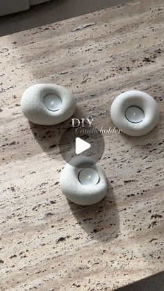 Diy Candle Holders Ideas, Diy Candleholder, Plaster Candle Holder, Concrete Candle Holders Diy, Candle Holders Diy, Florida Bungalow, Plaster Diy, Candle Holder Diy, Concrete Candle Holders