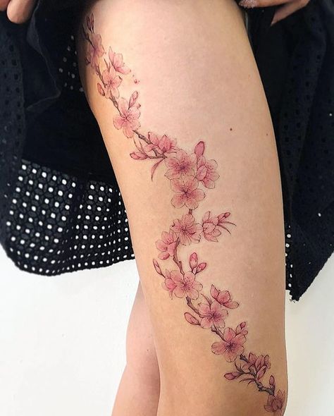 A line of peach blossom, Done with 1rl, 3rl, 5rs and 13mag @junejungart #latattoo #latattooartist #latattoostudio #latattooshop… Blossom Flower Tattoo, Peach Tattoo, Peach Blossom Flower, Korean Tattoo Artist, Cherry Tattoos, Flower Tattoo Meanings, Flower Tattoo Ideas, Anklet Tattoos, Forearm Sleeve Tattoos