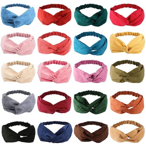 Knotted Womens Headbands Twist Stretchy Hair Bands for Girls Cross Turban Solid Color Plain Headwrap Wonderful hair accessories headband could be delicate and beautiful gifts for your lover,girlfriends or share with your friends, sisters, mother etc. Give it as a perfect gift for women on birthdays, anniversaries, Valentine's day,Christmas,Mother's day or any other important days, expressing your love and care,they will love this. Boho Headbands, Autumn Hair Accessories, Bohemian Girls, Vintage Headbands, Hair Band For Girl, Cute Headbands, Boho Headband, Vintage Suede, Wide Headband