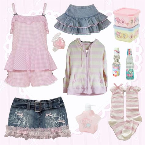 kawaii, cute, pink, yellow, blue, idea, aesthetic, outfit Kawaii Outfit Ideas, Kawaii Outfit, Silly Clothes, Gyaru Fashion, Kawaii Fashion Outfits, Swaggy Outfits, Really Cute Outfits, Kawaii Clothes, Girly Outfits