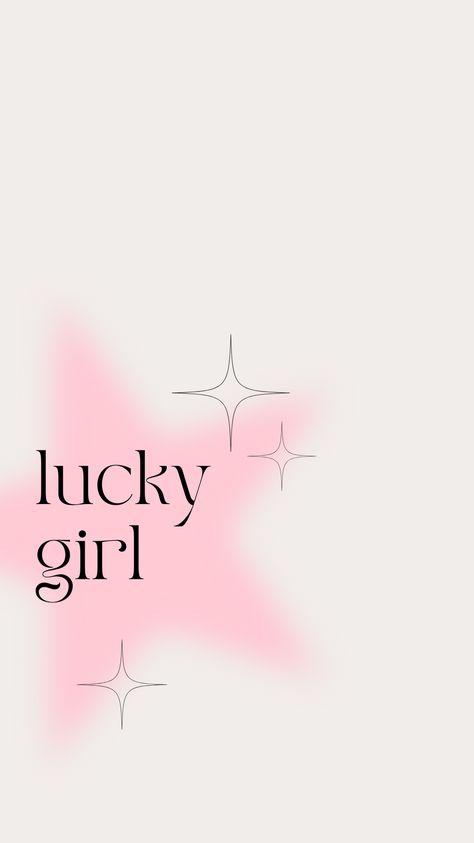 Lucky Girl Wallpaper, 블로그 배경, Mobil Design, Fotografi Iphone, Inspirerende Ord, Pola Kartu, Motiverende Quotes, Iphone Wallpaper Photos, Tapeta Pro Iphone