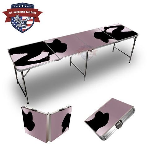 Custom Cowbgirl #2 Graphic 8 Ft Tailgate Table Tailgate Table, Custom Cornhole Boards, Beer Pong Tables, Tiki Torches, Bag Toss, Bean Bag Toss, Duck Cloth, Cornhole Bags, Folding Furniture