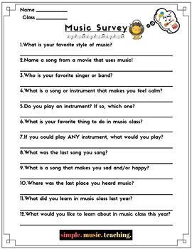 printable music activities for kids - Google Search First Day Of School Activity, Elementary School Activities, Get To Know Your Students, Music Class Activities, Elementary Music Class, Middle School Music, Elementary Music Lessons, Music Curriculum, Music Lesson Plans