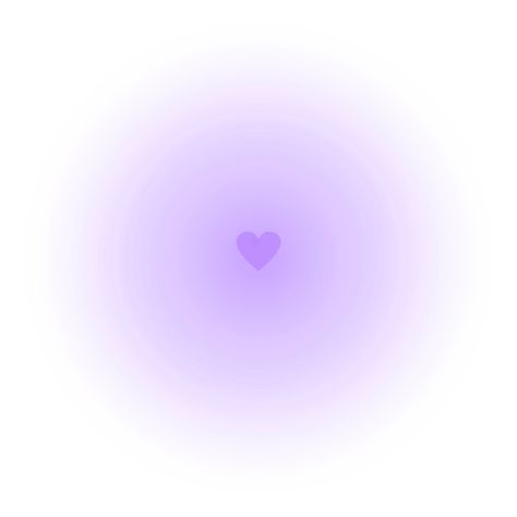 Sweet Vibes, Gradient Icon, Purple Heart, White Background, Purple, White