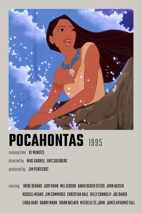 Pocahontas Movie Poster Pocahontas Aesthetic, Pocahontas Poster, Irene Bedard, Joe Baker, Pocahontas Movie, Russell Means, Classics To Read, David Ogden Stiers, Pocahontas Disney