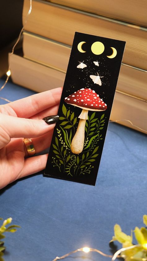 This Bookmarks item is sold by TaniaMiresanArt. Ships from Romania. Listed on 24 Feb, 2024 Moth And Mushroom, Witchy Bookmarks, Mushroom Bookmark, Bookmark Printing, Reading Accessories, Write Your Name, Tiny Studio, Bookmarks Handmade, Glossy Paper