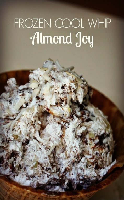 Cool Whip Ice Cream Recipe, Cool Whip Ice Cream, Frozen Cool Whip, Cool Whip Desserts, Homemade Smoothies, Keto Ice Cream, Almond Joy, Low Carb Pizza, Ice Cream Recipe