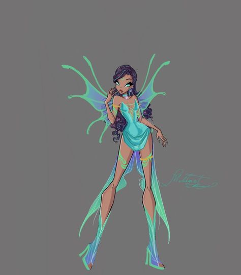 Pixie Oc, Outfit Winx, Winx Redesign, Scripting Ideas, Water Fairy, Fairy Paintings, Fairies Dancing, Fashion Drawing Tutorial, Body Drawing Tutorial