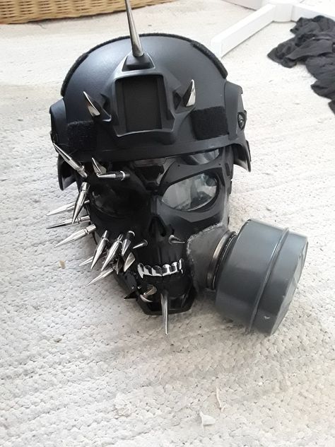 Cool Masks Dark, Mascara Oni, Skull Masks, Cool Mask, Skull Helmet, Custom Motorcycle Helmets, Tactical Gear Loadout, Cosplay Armor, Cool Masks