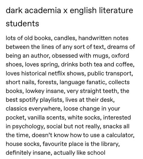 English Student Aesthetic, Aesthetic English Literature, English Student, Aesthetic English, Best Spotify Playlists, Life Is Worth Living, Student Aesthetic, Dark Academy, Academic Validation