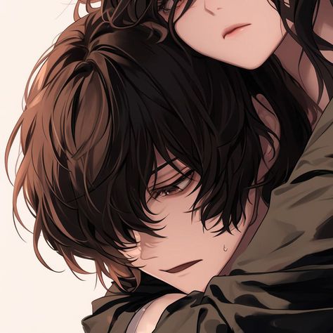 Anime Icons Pfp Couple, Couple Anime Matching Pfp Icons, Black Aesthetic Matching Pfp, Brown Hair Matching Pfp, Couple Aesthetic Anime Icons Matching, Matching Pfp Guy And Girl, Matching Couple Pfps Anime, Matching Pfp Colorful, Couple Picture Anime