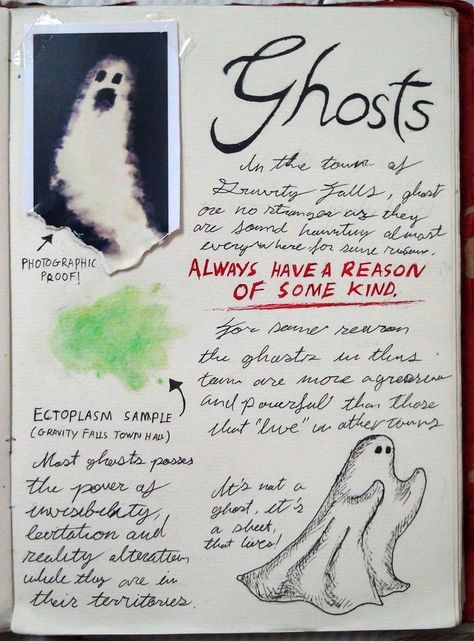 Gravity Falls Journal 3 Replica - Ghost by leoflynn Gravity Falls Town, Gravity Falls Journal 3, Ghost Quotes, Fandom Crafts, Gravity Falls Book, John Winchester Journal, Libro Gravity Falls, Gravity Falls Journal, Supernatural Books