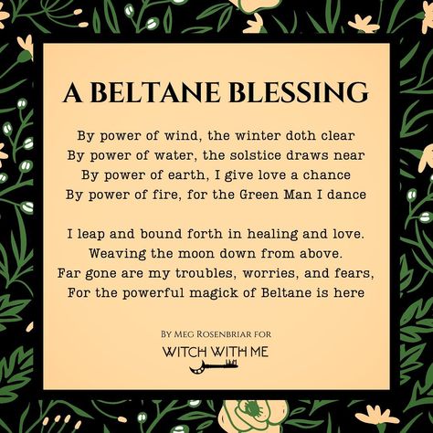 Witch With Me on Instagram: “Happy Beltane, Witches!! 🌹🦌🌿🌳” Beltane Journal Prompts, Beltane Blessings Images, Beltane Affirmations, Beltane Meaning, Beltane Simmer Pot, Beltane Prayer, Happy Beltane Quotes, Beltaine Ritual, Beltaine Aesthetic