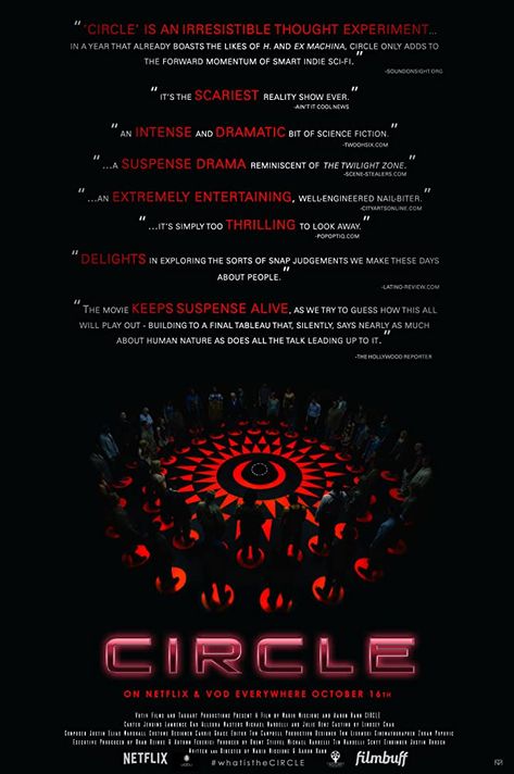 Circle (2015) Cast: Julie Benz, Carter Jenkins, Cesar Garcia, Mercy Malick, Lisa Pelikan, etc -- https://www1.zoechip.com/movie/circle-11308 Circle Movie, Twilight Scenes, Film Thriller, Julie Benz, Thought Experiment, Movie Info, Thriller Movies, Ex Machina, Film Review