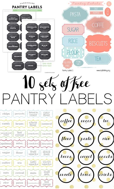 10 different sets of free pantry labels Free Pantry Labels, Nest Cupcakes, Pantry Organization Labels, Free Pantry, Organization Labels, Pantry Organisation, Organizing Labels, Labels Printables Free, Pantry Labels