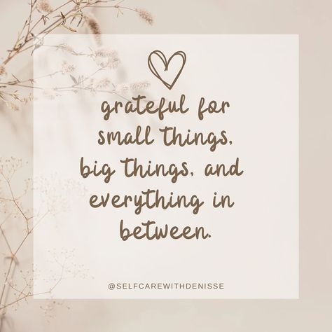 Share your favorite heart emoji in the comments if this resonates with you!💓 In life, it is important to cultivate a mindset of gratitude, appreciating not only the big achievements and milestones but also the small moments that bring joy and happiness. Being grateful for the small things reminds us to find beauty in the everyday, to cherish the simple pleasures that often go unnoticed. It is through this appreciation for the little things that we can truly find contentment and a sense of fu... Enjoy Simple Things Quotes, Grateful For Small Things Big Things, So Many Things To Be Grateful For, With Gratitude Optimism Is Sustainable, Gratitude Changes Everything, Being Grateful, Heart Emoji, The Small Things, Small Moments