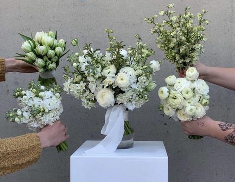 Bridal Bouquet Summer White, Micro Bouquet Wedding, Green And White Wedding Flowers, Cascade Bridal Bouquet, Elegant Bridal Bouquets, Bridal Bouquet Summer, Cascading Bridal Bouquets, Richmond Wedding, Cascading Wedding Bouquets