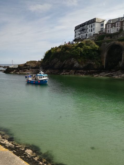 Looe river mouth, Cornwall 2019 River Meets Ocean, Landscape References, French Broad River, River Mouth, Helford River Cornwall, Dawki River Photography, Salmon River, Cornwall