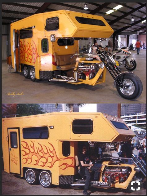 Weird Motorcycles, Motorcycle Camper Trailer, Motorcycle Campers, Adventure Bike Motorcycles, Luxury Rv Living, Motorcycle Camping Gear, Bicycle Camping, Custom Trikes, Reverse Trike