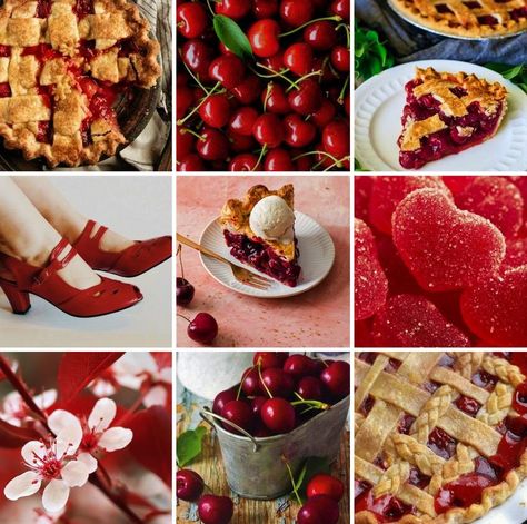 Sugared Cherry Crisp, Bath and Body Works scents, moodboard, aesthetic, my edits Cherry Moodboard, Bath And Body Works Scents, Cherry Coded, Character Info, Cherry Crisp, Adoptable Oc, Cherry Girl, Moodboard Aesthetic, Aesthetic Board