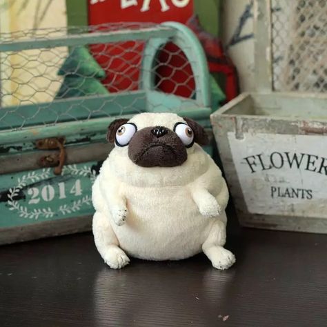 Pig The Pug, Fat Pug, Pug Plush, Dog Packing List, Cat Plushies, Dog Stuffed Animal, Master Card, Gift Ideas For Family, Kawaii Plushies