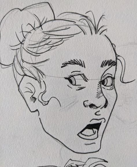 @eeelehmoo #artreference #art #sketch #ink #pen #micron Shock Drawing, Shocked Face, Comic Face, Sketch Ink, Comic Drawing, Art Sketch, Ink Pen, School Art, Art School