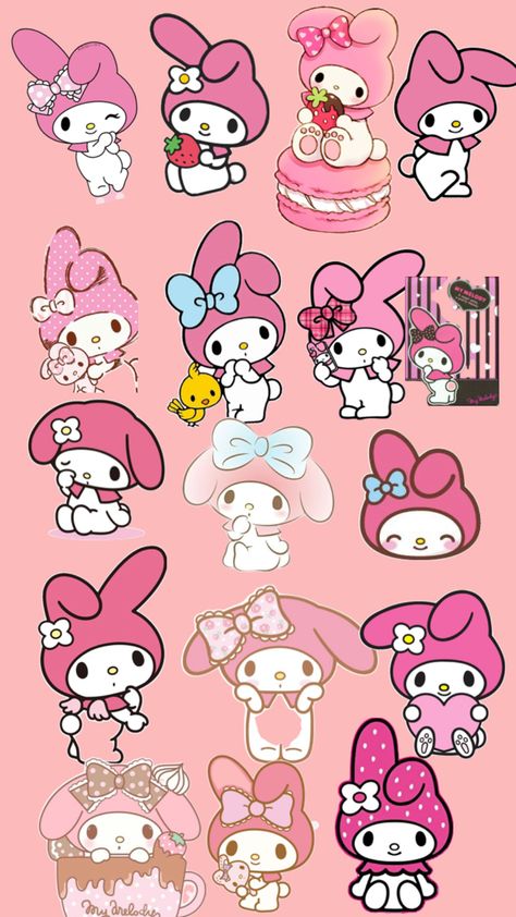 Happy Birthday Printable, Broken Screen Wallpaper, Walpaper Hello Kitty, My Melody Wallpaper, Birthday Cake Topper Printable, Broken Screen, Diy Journal Books, Hello Kitty Backgrounds, Face Stickers