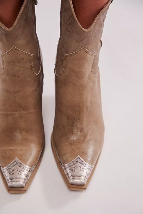 Brayden Western Boots | Free People Cowgirl Boots Unique, Free People Western Boots, Round Toe Cowgirl Boots, Must Have Fall Shoes, Wide Calf Cowboy Boots For Women, Cream Cowboy Boots Outfit, Tecovas Boots Women, Fall Shoes 2024, Bohemian Western Wedding