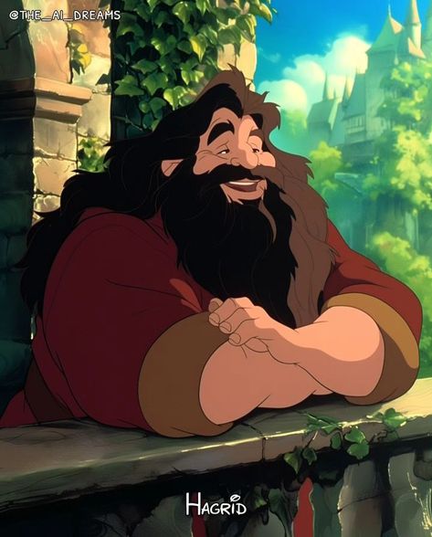 Hagrid Fanart, Old Disney Animation, Animation Disney, Harry Potter Disney, Bellatrix Lestrange, Walt Disney Animation, Ginny Weasley, J K Rowling, Remus Lupin