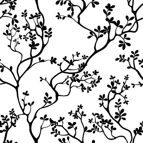 Black And White Motifs, Black And White Leaf Pattern, Paisley Black And White, Flower Wallpaper Black And White Pattern Print, Black And White Paisley Pattern, Black And White Leaves, Fabric Paint Diy, Mughal Art Paintings, Bird Stencil