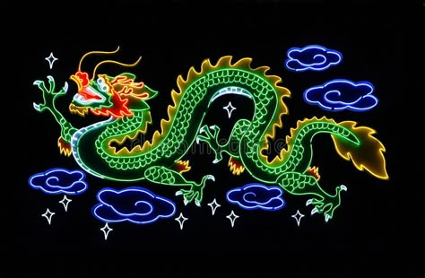 Chinese Dragon. Neon display of a Chinese dragon in a Shanghai commercial buildi , #Sponsored, #Neon, #display, #Chinese, #Dragon, #commercial #ad Dragon Neon Sign, Embroidery Mood Board, Chinese Golden Dragon, Neon Dragon, Ios 11 Wallpaper, Dragon Wallpaper Iphone, Big Dragon, Chinese Tattoo, Dance Images