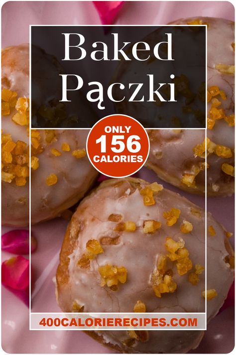 Baked Pączki: Everyone needs a treat every once in a while and this baked pączki recipe (Polish doughnuts) is the perfect option. Pączki (roughly pronounced as 'ponchkey') are delicious Polish doughnuts typically filled with jam or custard. And while they are normally fried, I'm borrowing a trick from one of my favourite long-time TV personalities and instead, baking them. Baked Paczki Recipe, Keto Paczki Recipe, Paczki Recipe Polish, Paczki Recipe Easy, Paczki Recipe, Low Calorie Recipes Snacks, Poland Food, Czech Food, Healthy Low Fat Recipes