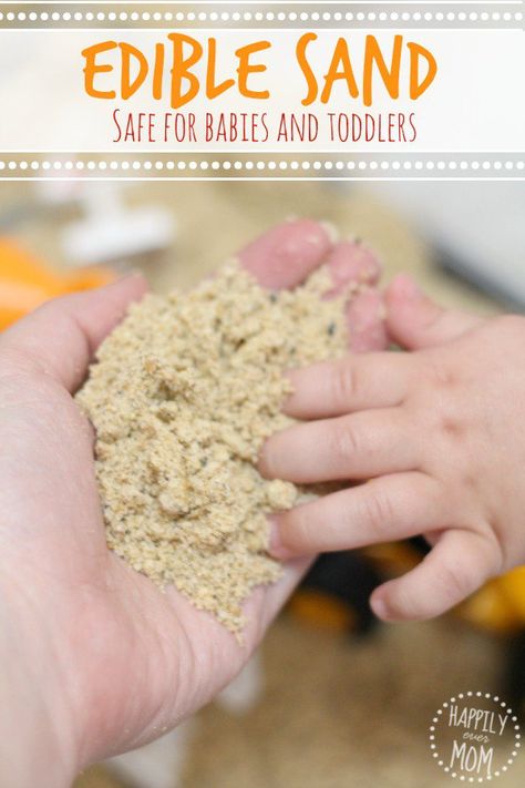 These sensory play sands, doughs, finger paints and slimes are entertaining and… Edible Sand, Activities For Babies, Baby Sensory Play, Sensory Activities Toddlers, Toddler Sensory, Toddler Snacks, Toddler Play, Toddler Fun, Baby Sensory