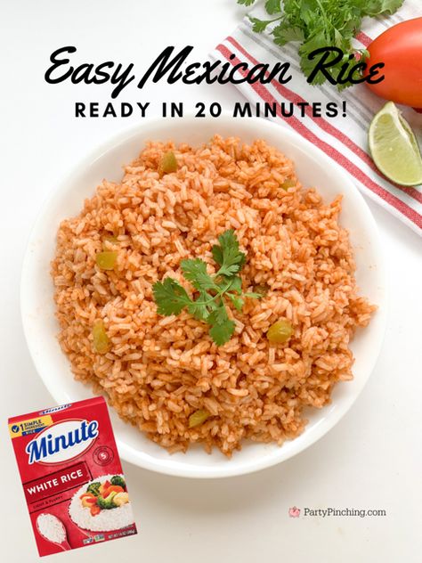 Mexican Rice With Precooked Rice, Mexican Rice With Instant White Rice, Instant Rice Spanish Rice, Blackstone Mexican Rice, Mexico Rice Recipe, Mexican Rice Recipe With Minute Rice, Instant Mexican Rice Recipe, Quick And Easy Mexican Rice, Mexican Minute Rice Recipes