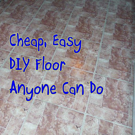 This is an easy to follow step-by-step guide to putting down your new peel and stick vinyl tile flooring yourself, no matter what your skill level. I did it, and so can you! Sticky Tile Floor, Vinyl Flooring Ideas, Tiles In Bathroom, Peel And Stick Vinyl Flooring, Peel And Stick Vinyl Tile, Sticky Tile, Adhesive Floor Tiles, House Makeovers, Peel And Stick Floor