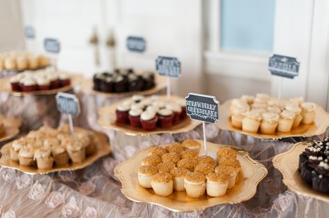 If we did a muffin breakfast, having little signs that people could write the muffin flavor on would be good. And the presentation is nice with the muffins on plates Muffin Bar Display, Cupcake Flavor Signs, Muffin Display, Christmas Reception, Muffin Breakfast, Muffin Flavors, Ward Christmas Party, Cupcake Flavors, Bar Displays