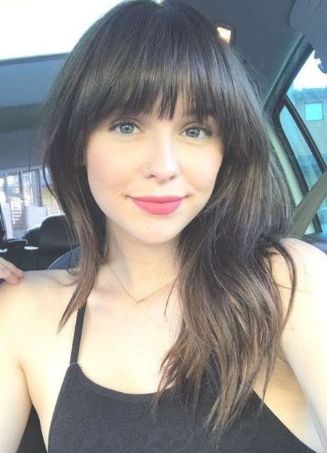 Full Fringe Hairstyles, Fringe Ideas, Bang Hairstyles, Long Fringe Hairstyles, Shot Hair, Full Fringe, Work Hair, Color Streaks, Shaggy Bob